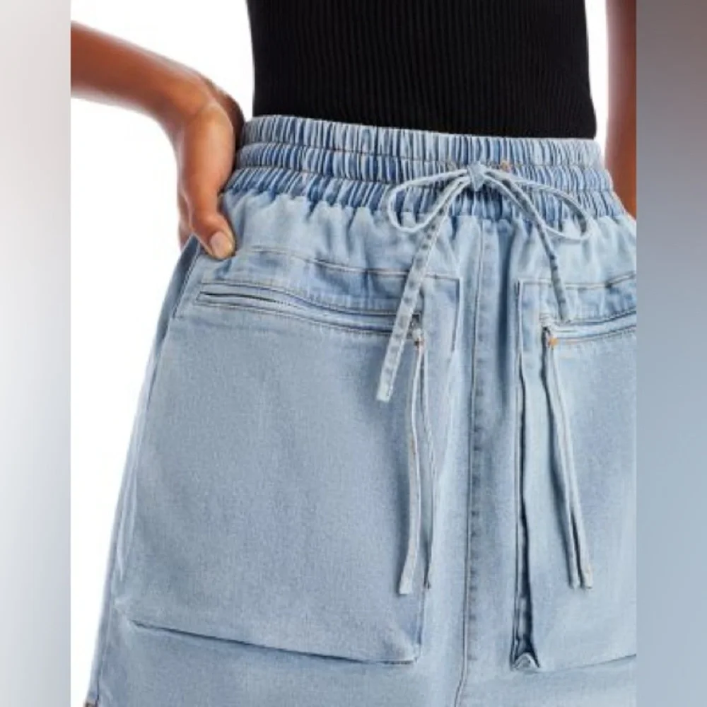 Aqua Denim Skirt